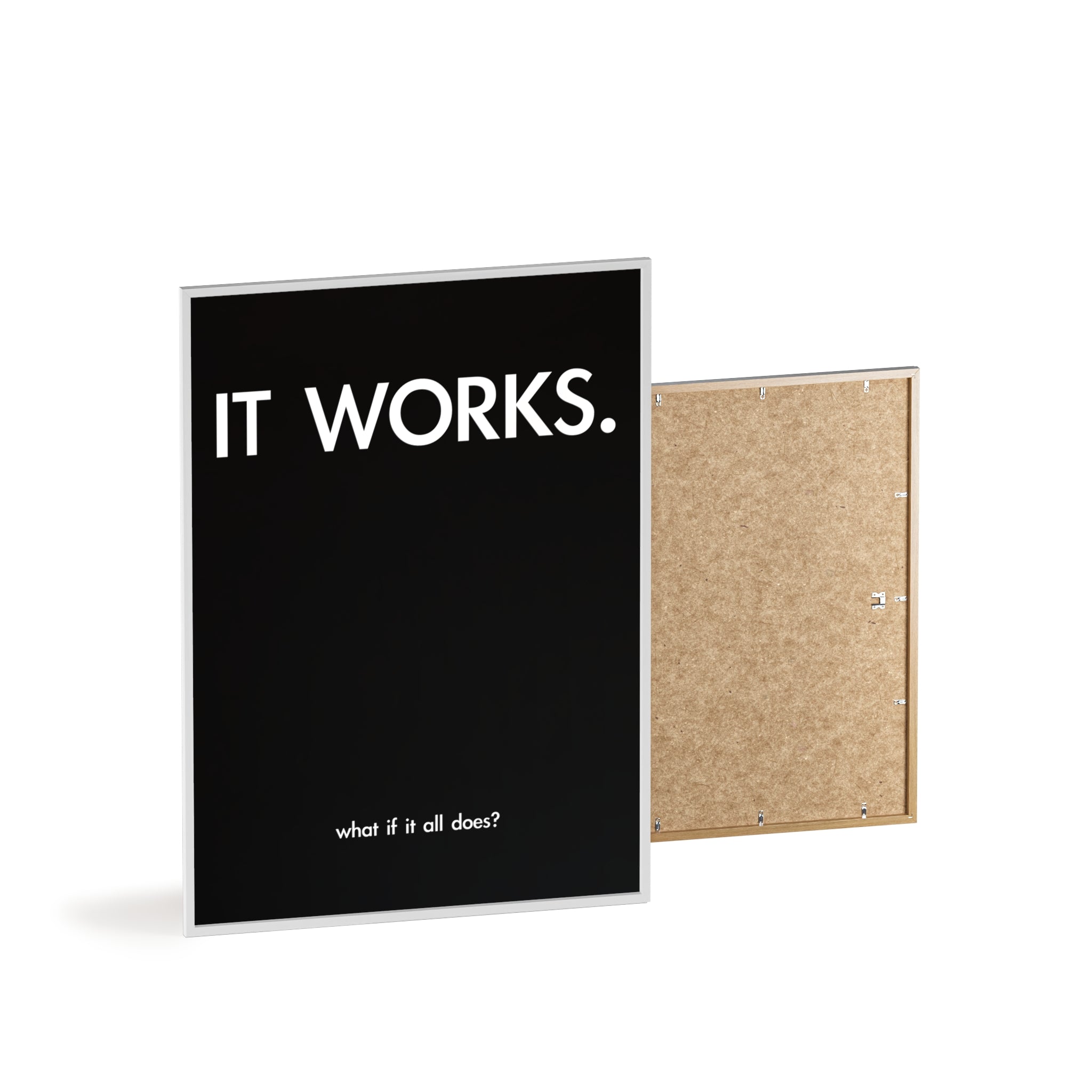 IT WORKS - MINIMALISTISCHES POSTER