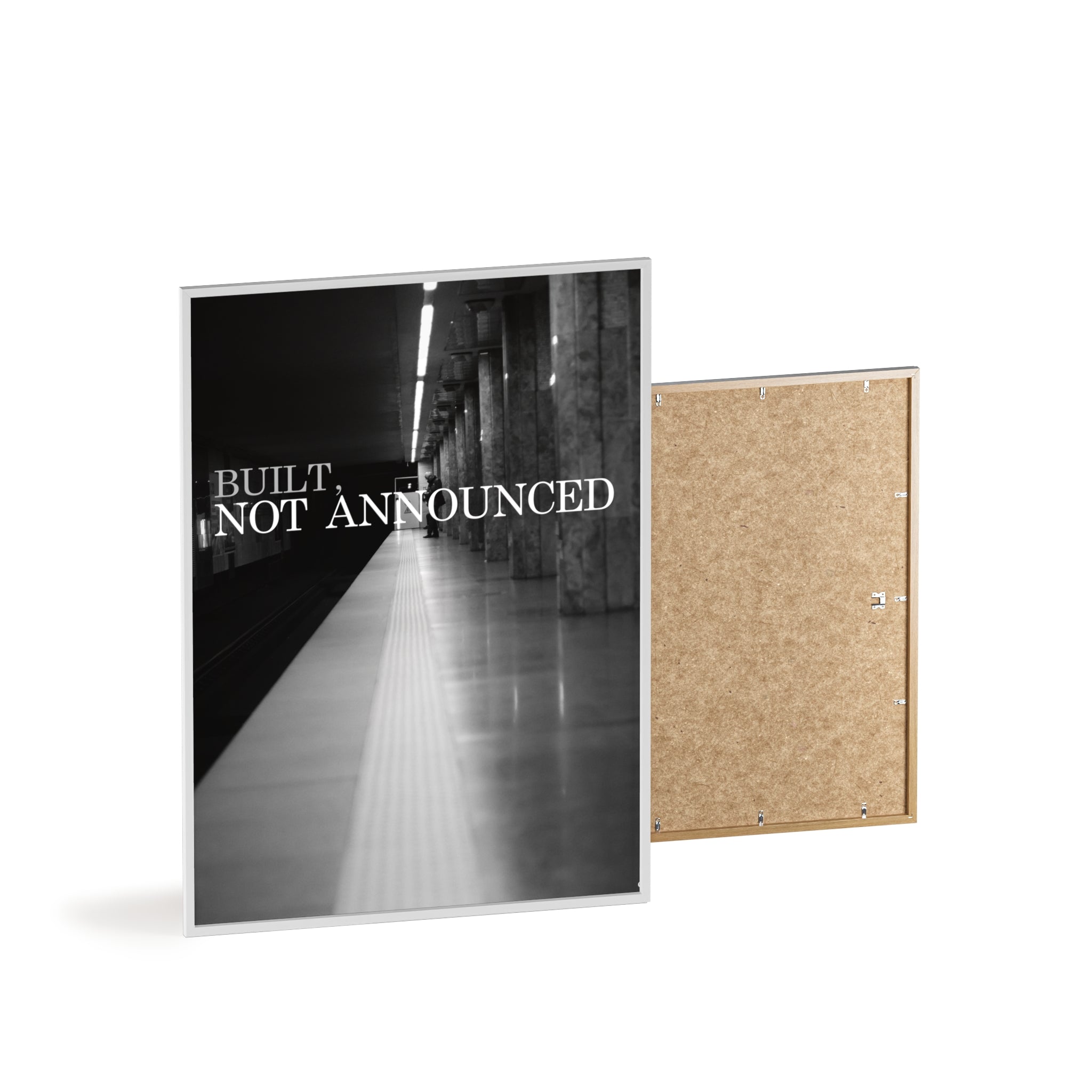 BUILT, NOT ANNOUNCED - MOTIONPOSTER