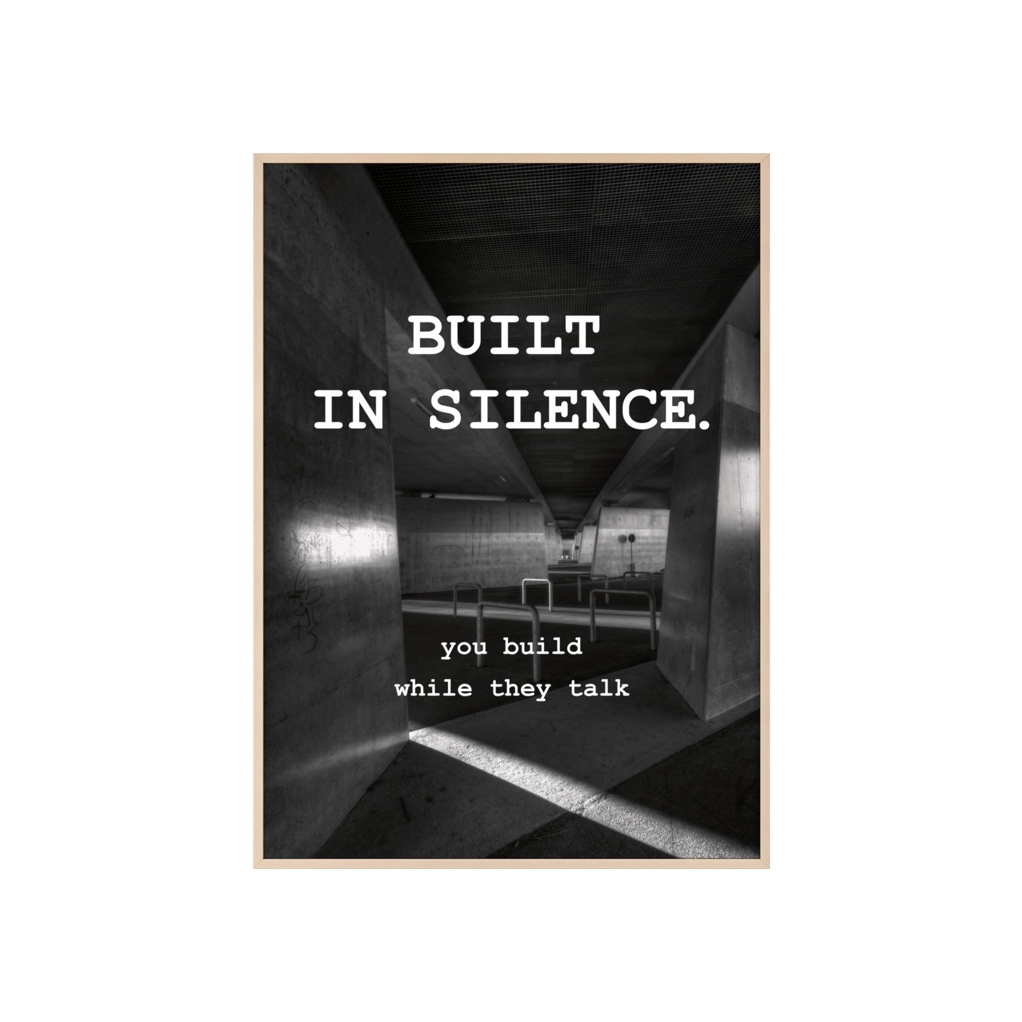 BUILT IN SILENCE - MOTIONPOSTER