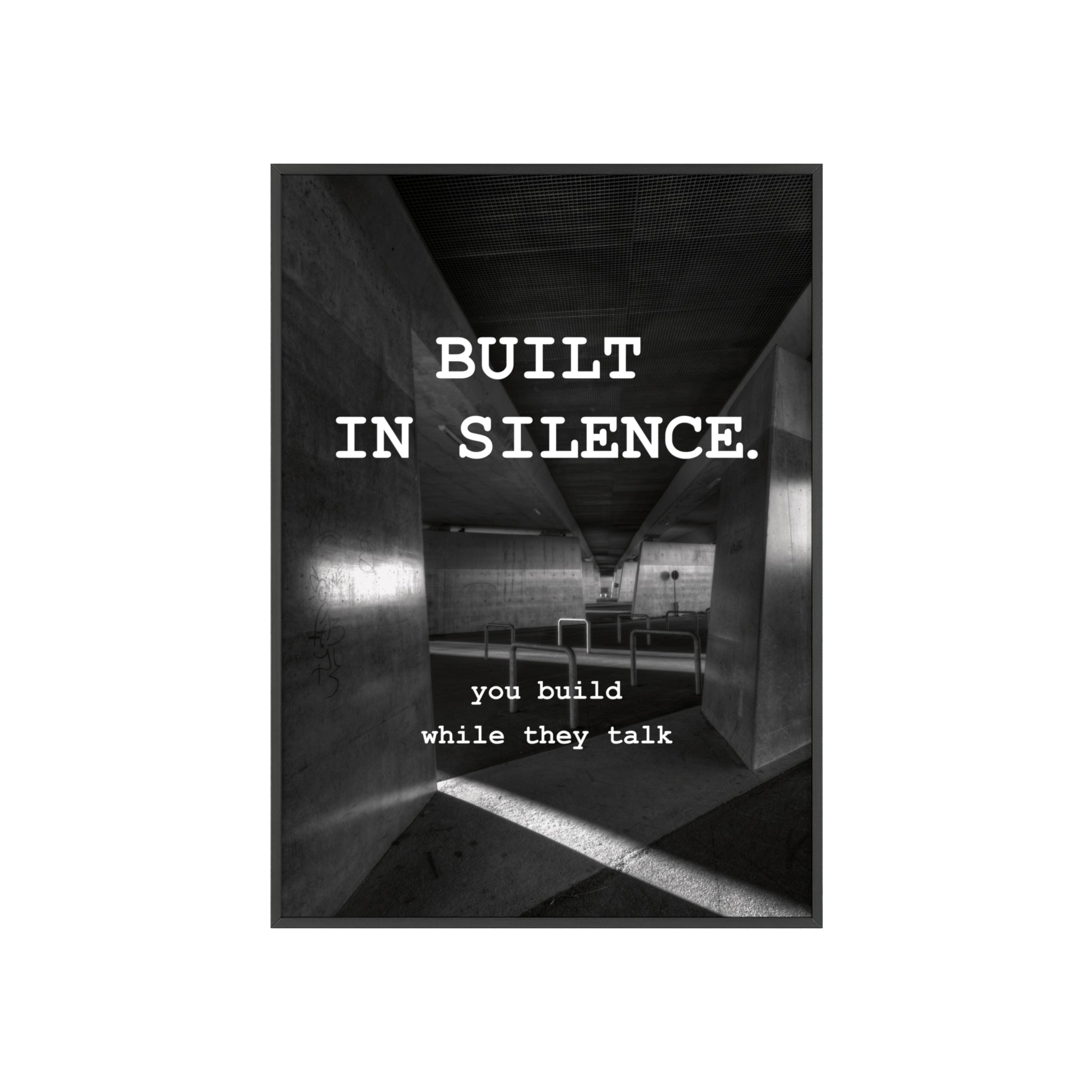 BUILT IN SILENCE - MOTIONPOSTER