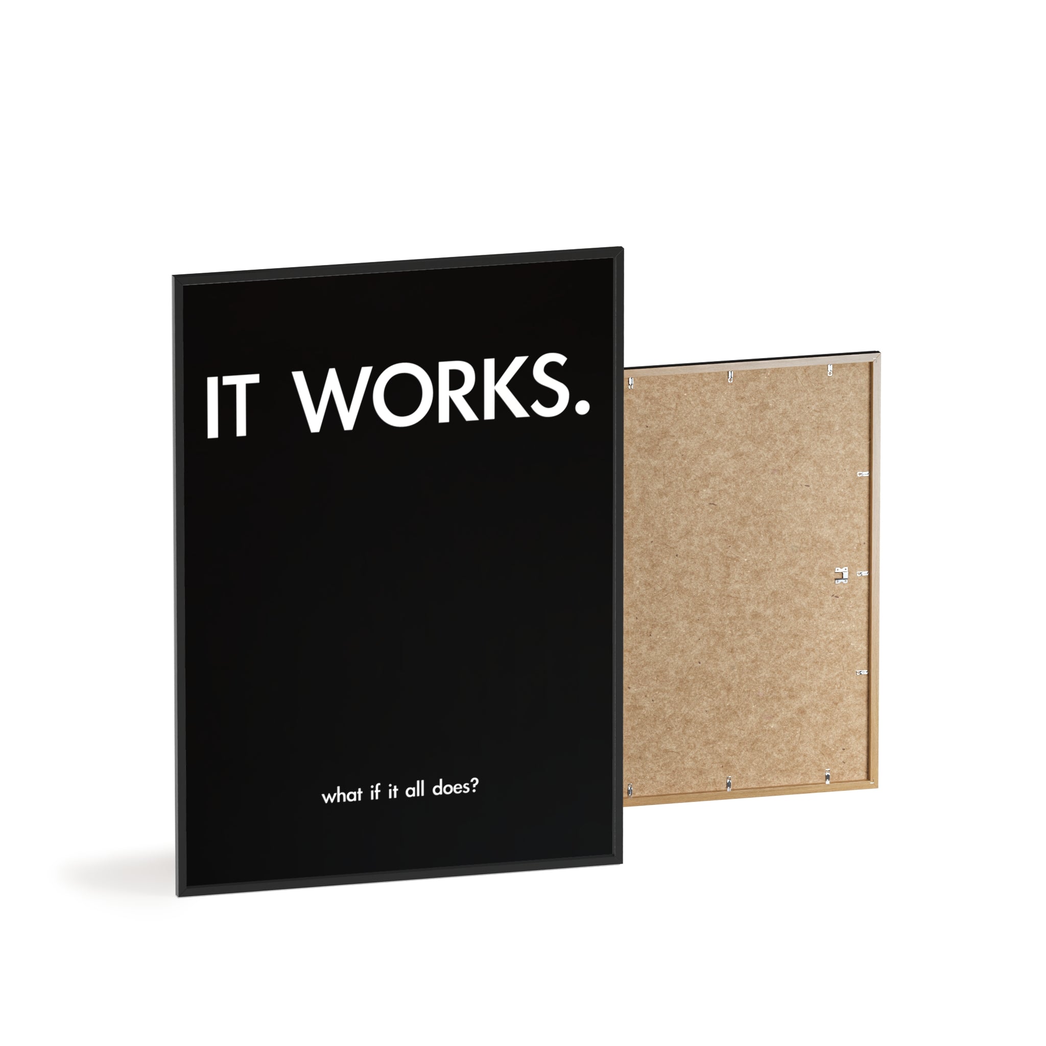 IT WORKS - MINIMALISTISCHES POSTER