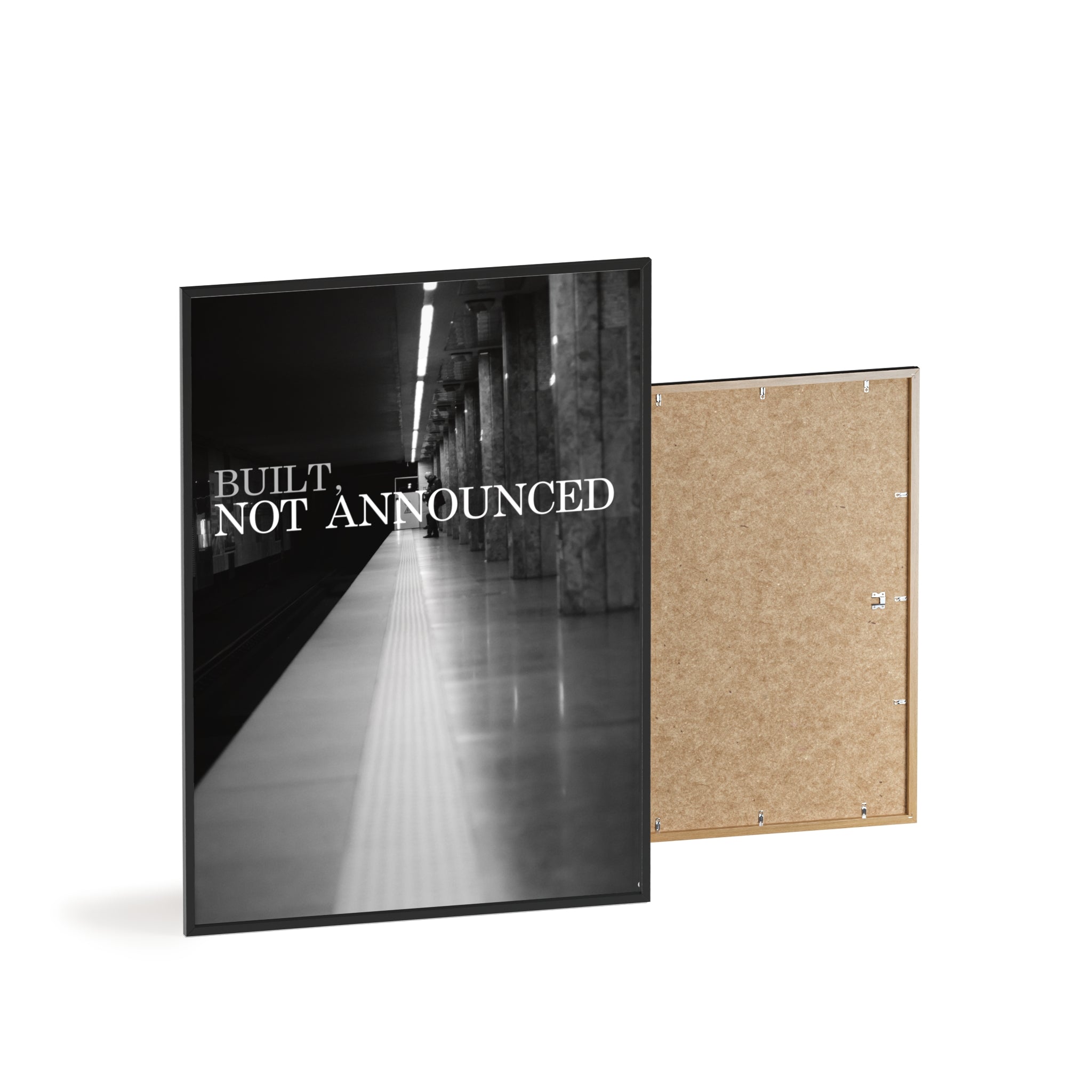 BUILT, NOT ANNOUNCED - MOTIONPOSTER