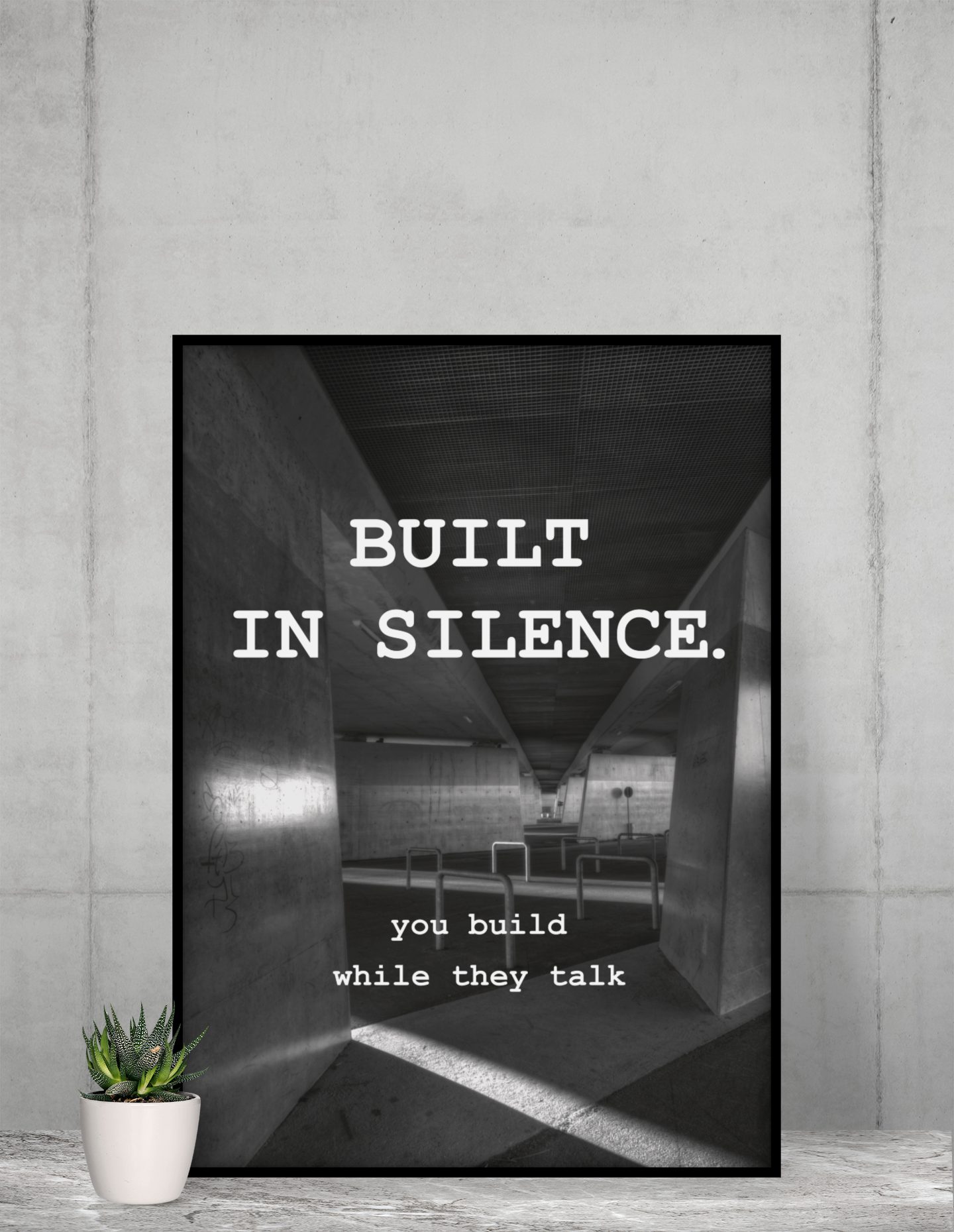 BUILT IN SILENCE - MOTIONPOSTER